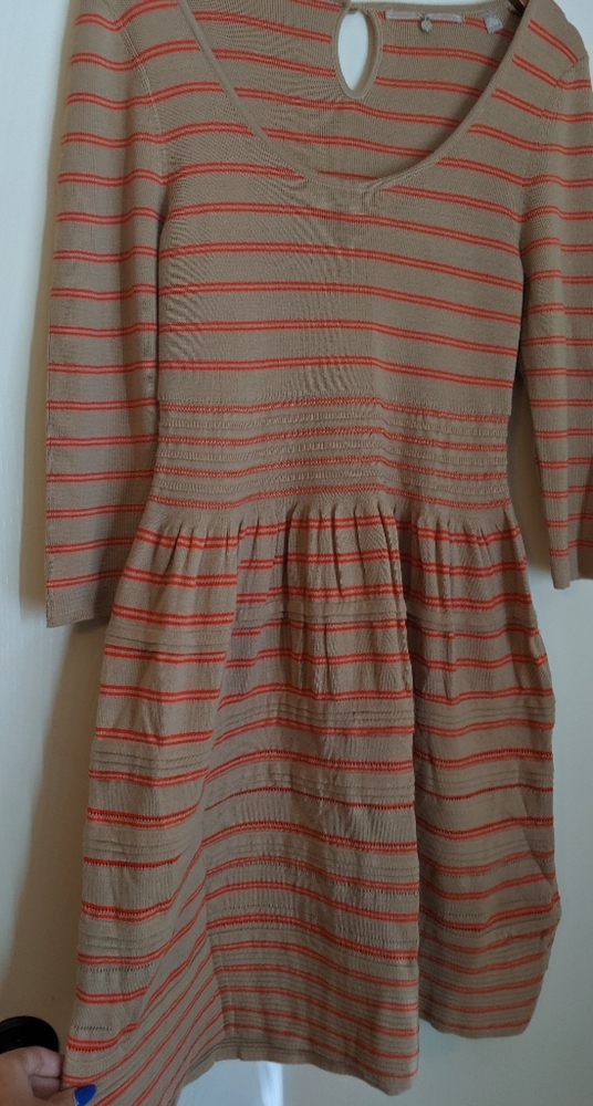 Anthropologie striped sweater dress